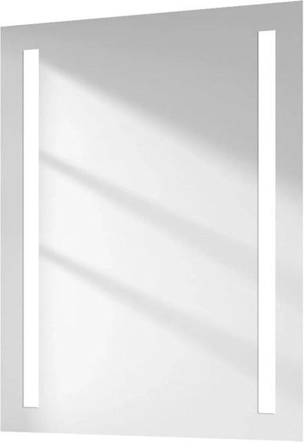 Emke LED Badspiegel mit kaltweißer Beleuchtung aus kupferfreiem Glas, Rechteckig, B: 80 cm, H: 60 cm - Bild 1