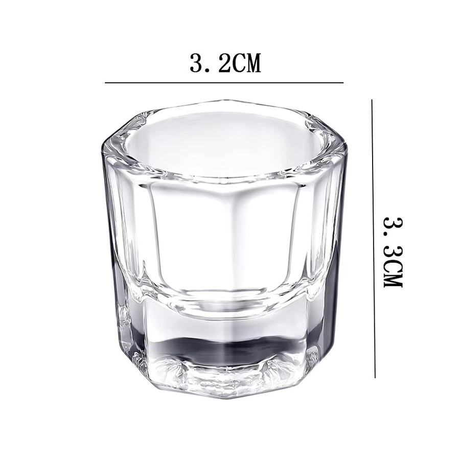 MOSKANY Nagel Tasse, Kristall Glas, Achteckig, Klar, Glänzend - Bild 3