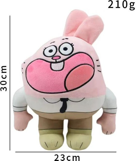 Yiran toy Gumball Plüschtier, Bunt / Mehrfarbig, Rosa / Pink - Bild 1