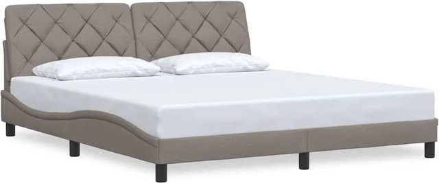 vidaXL Bettgestell mit Polsterung in Beige, B/T/H: 180 x 200 x 185 cm - Bild 1