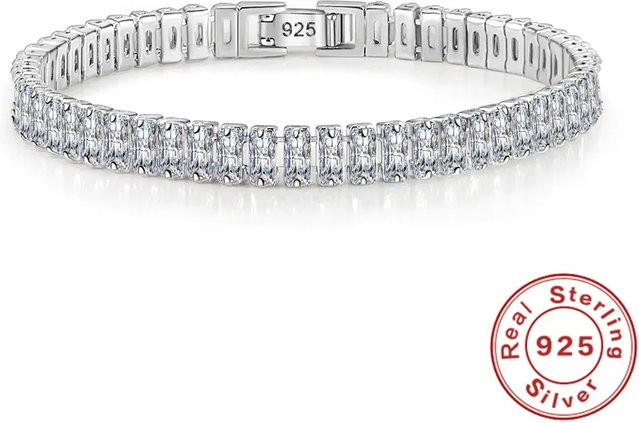 CHSHINE Armband, 925 Silber, Kristall, Damen, 18 cm - Bild 1