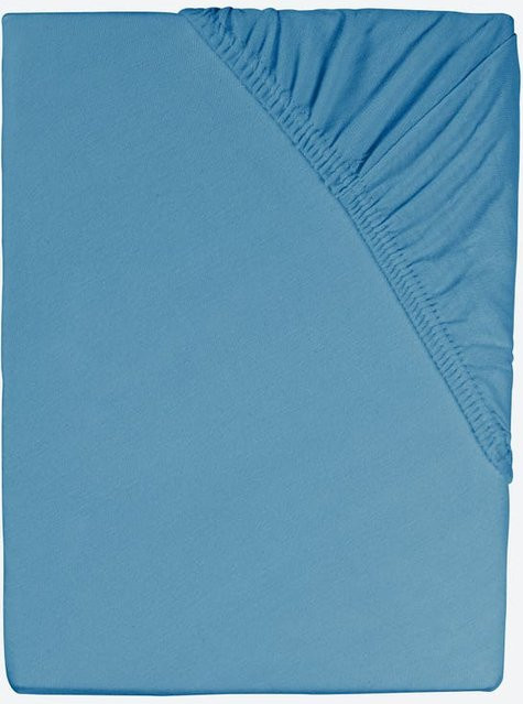 NKD Jersey-Spannbetttuch aus Baumwolle in Blau, B/T: 200 x 200 cm - Bild 1