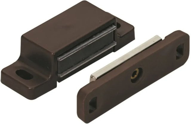 Hettich Magnetschnäpper mit beweglicher Platte in Braun für 4 kg Haltekraft - Bild 1