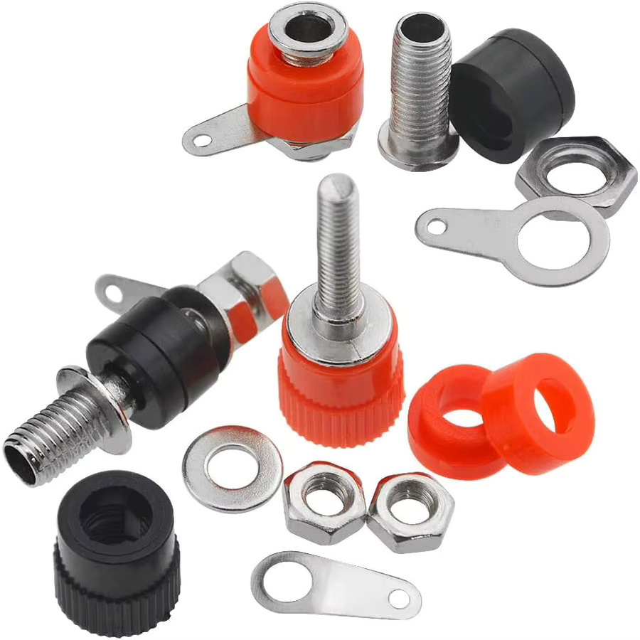 AOKIN 40 Stück Bananenstecker Buchsen und 4 mm Bananenbuchsen Jack Mount Connectors Set in Multicolour für Verstärker - Bild 2