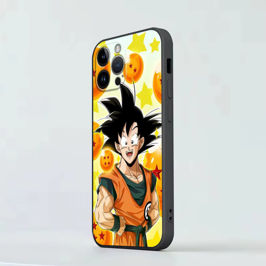 Dragon Ball Frieza und Son Goku Handyhülle in Schwarz für Apple iPhone Modelle - Bild 5
