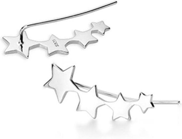 Ohrringe 925 Sterling Silber, Stern, Damen - Bild 1