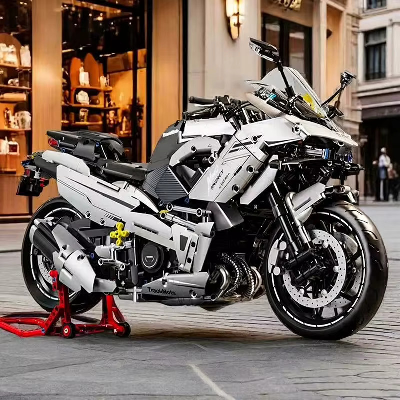 M MENBIS Motorrad-Bausteine Straßenrennfahrzeug, 1:5, 2200 Teile - Bild 4
