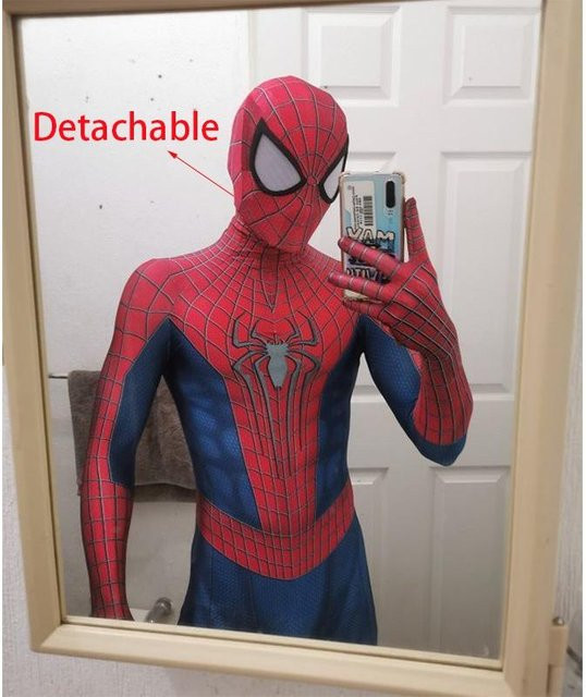 EdenGrow Spider-Man Cosplay Kostüm, Weiß, Marvel, Fantasy - Bild 1