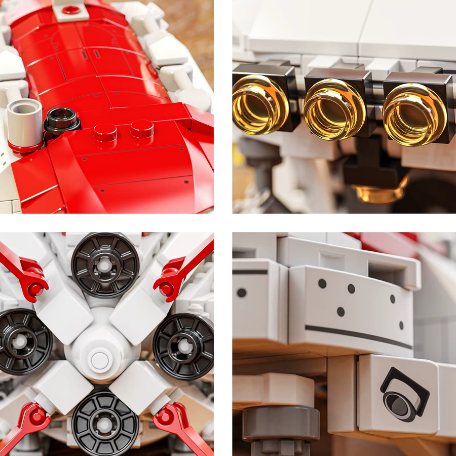 TYCOLE U-Boot Modellbausteine Set mit 480 Teilen aus Kunststoff für Kinder als Puzzle und Desktop-Ornament - Bild 4