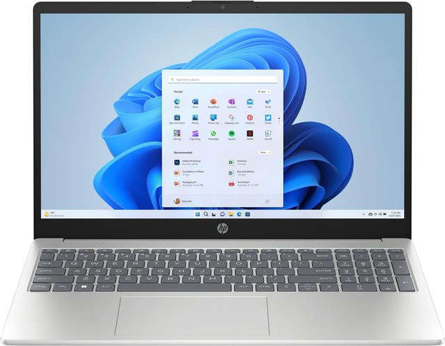 HP Notebook 15-fd1555ng, 15,6 Zoll Full-HD, Intel Core Ultra 5 125H, 24GB DDR5, 1TB SSD, Natursilber - Bild 1