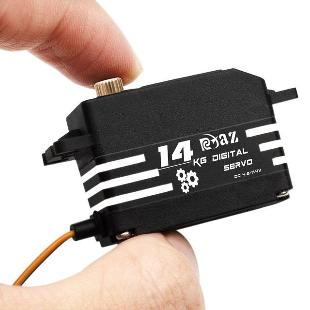 RCXAZ Digitales Servo, Metallgehäuse, Kupferzähne, Wasserdicht, für 1/10 RC-Auto- und Bootsmodell - Bild 1