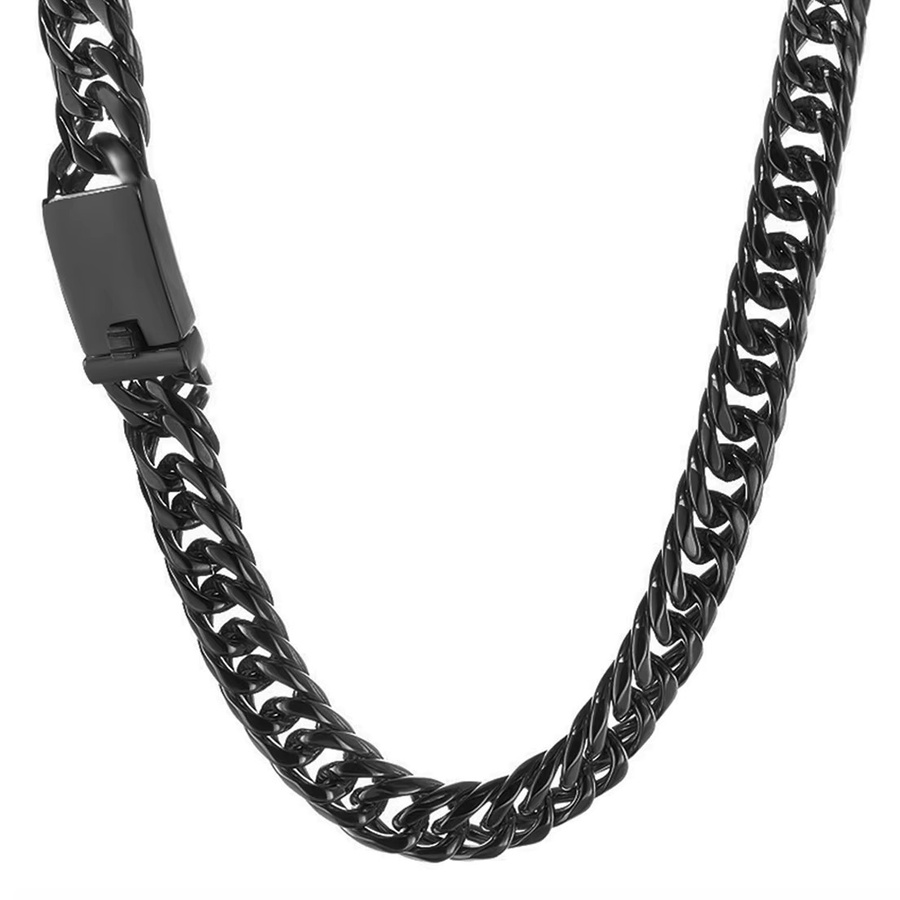 Panzerkette Edelstahl, Schwarz, 13mm/16mm, Unisex - Bild 2