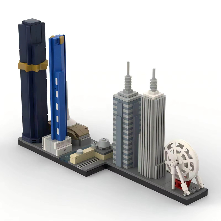 MOC Stadt-Wahrzeichen Skyline-Architektur Bausteine Spielzeug - Bild 2