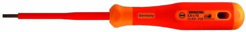 Bernstein Tools für Elektronik 14-651-VDE VDE Schlitz-Schraubendreher in Rot mit einer Klingenbreite von 2,5 mm und einer Klingenlänge von 75 mm - Bild 1