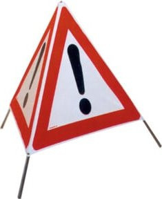 Horizont Faltsignal Typ 70N VKZ 101 Gefahrenstelle in Rot, Breite: 70 cm - Bild 1
