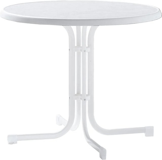 Sieger Boulevard-Klapptisch 209/W aus Kunststoff in Weiß, rund, Durchmesser: 86 cm - Bild 1