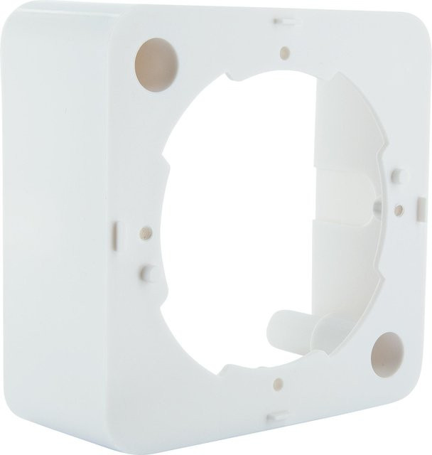 Schwaiger Aufputzkasten APK532 in Weiß, Breite: 7,5 cm, Höhe: 7,5 cm, Tiefe: 2,6 cm - Bild 1