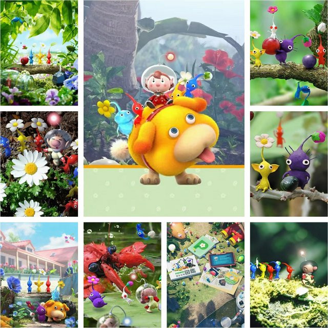 Potdemiel Diamantmalerei Pikmin Vintage Wandbild Floral Multicolour B/H: 30 x 20 cm - Bild 1