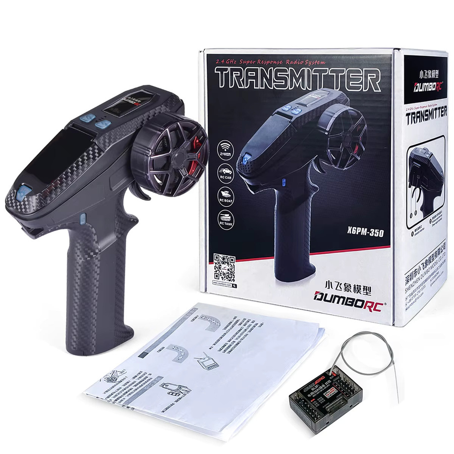 DUMBORC X6PM-350 RC Sender, 4/6CH Gyro Empfänger, 2,4 GHz Kit - Bild 2