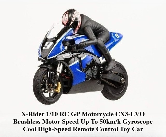 AT 99 MODEL X-Rider 1/10 RC GP Motorrad CX3-EVO, ferngesteuertes Spielzeugauto - Bild 1