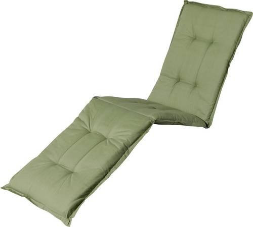 Madison Liegenauflage Basic green, gesteppt, wetterfest, B/T: 200 x 65 cm - Bild 1