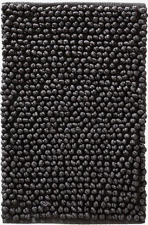 Jotex Badteppich modern in Grau und Schwarz, B/T: 80 x 150 cm, waschbar - Bild 1