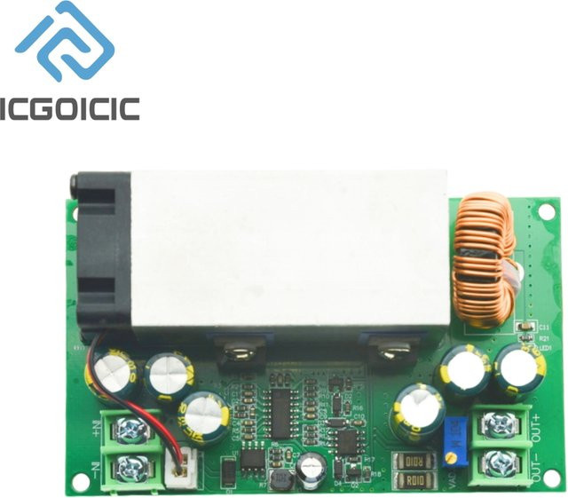 ICGOICIC 600 W DC-DC Abwärtsmodul einstellbarer Hochleistungswandler 12 V-75 V auf 5 V 19 V 21 V 24 V 48 V 25 A - Bild 1