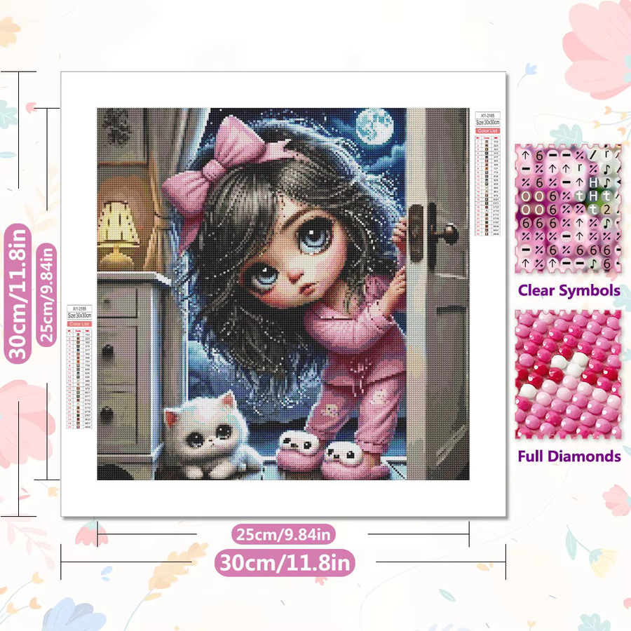 EverShine Mädchen Mosaik Pyjamas, Diamant Stickerei Kit, Bunt / Mehrfarbig - Bild 2