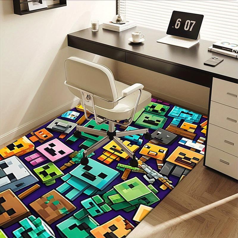 Yun Heng Three Minecraft Bürostuhlmatte Pixel Art Gaming Teppich, Mehrfarbig, B: 160 cm, T: 200 cm - Bild 3
