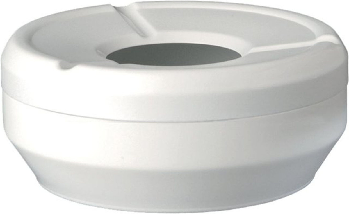 APS Windaschenbecher aus Kunststoff in Weiß, B/Ø/H: 10 x 10 x 4 cm - Bild 1