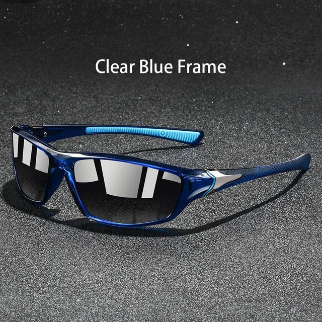 Vintage Sportsonnenbrille, Vollrand, Wrap, Kunststoff, Unisex, blue - Bild 1