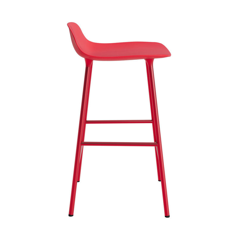 Normann Copenhagen Form Barstuhl mit Metallgestell in Rot im skandinavischen Design - Bild 2