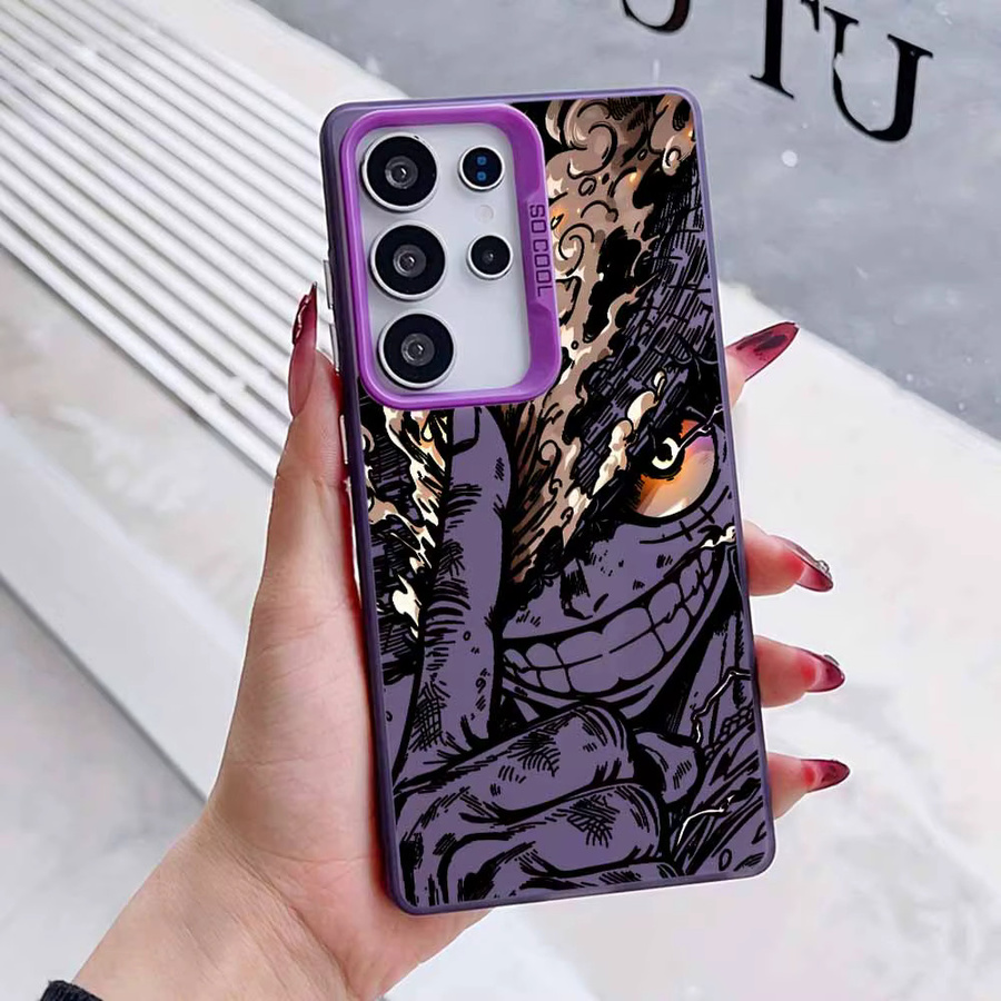 Farbenfrohe Silikon-Handyhülle Luffy One Piece für Samsung Galaxy S26 S25 Edge S24 S23 S22 S21 S20 FE Ultra Plus - Bild 2