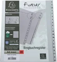 Exacompta A-Z Register Forever DIN A4 Überbreite in Grau und Weiß - Bild 1