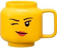 LEGO Keramiktasse Winking Girl in Gelb, 530 ml - Bild 1