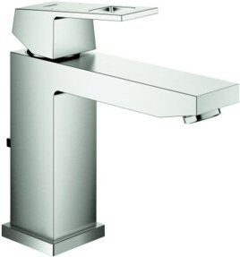 Grohe Waschtisch-Einhebelmischer Eurocube Single Lever in Supersteel mit Ablaufgarnitur - Bild 1
