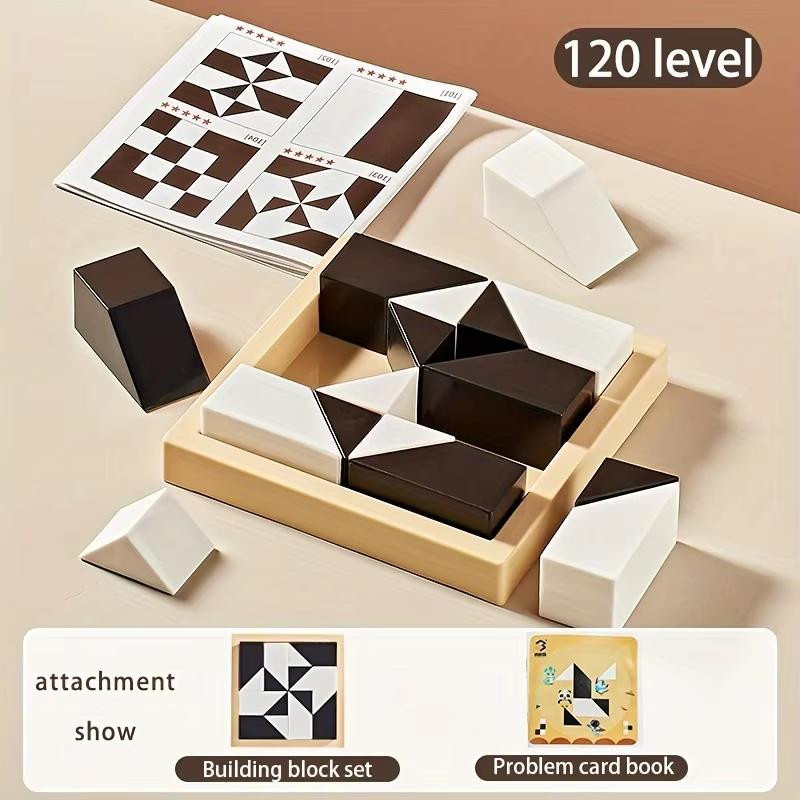 Linyi toy Geometrie Puzzle Spiel, bunt, 120 Teile, 3-6 Jahre - Bild 5
