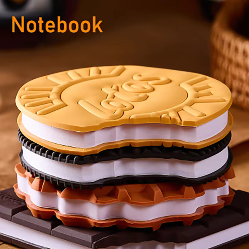 Kompaktes Mini-Notizbuch in Dessertform mit Hardcover und unbeschriebenen Seiten in Multicolour - Bild 2