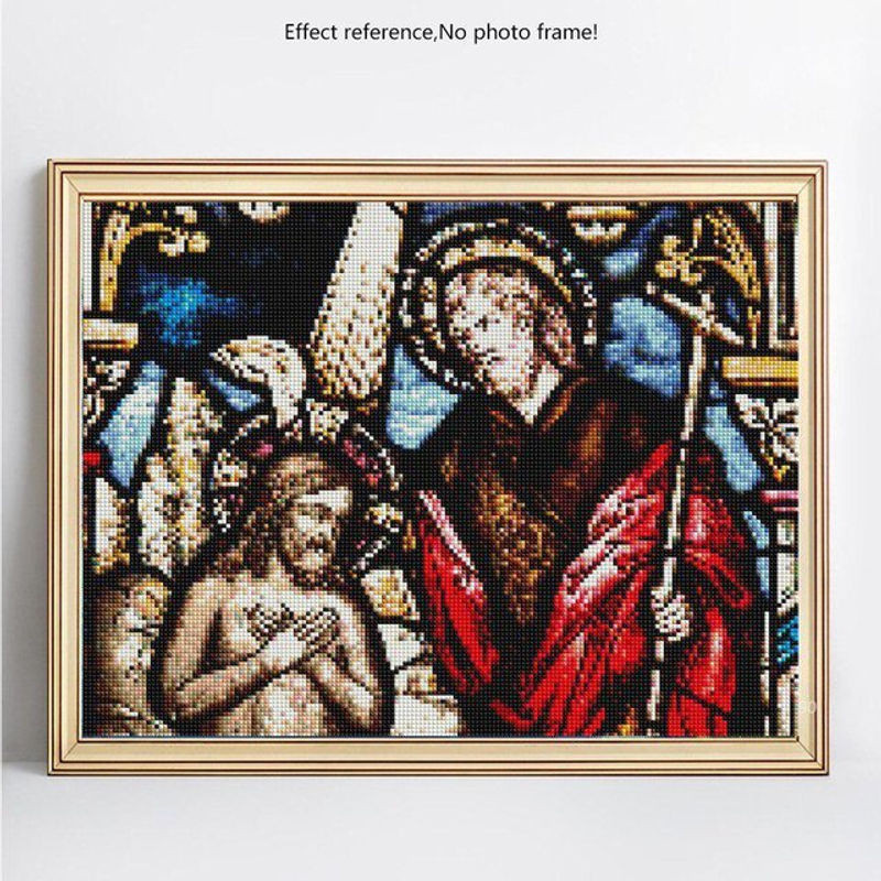 FIYO Diamond Painting Set Icona mit quadratischen Steinen, mehrfarbig, B/H: 20 x 30 cm - Bild 1