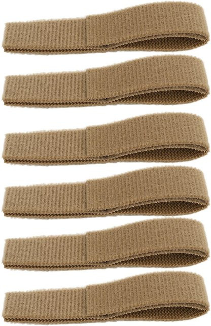 6er Set Fishine Kabelmanagement-Bänder in Beige, reißfeste Kabelbinder zur Kabelorganisation - Bild 1