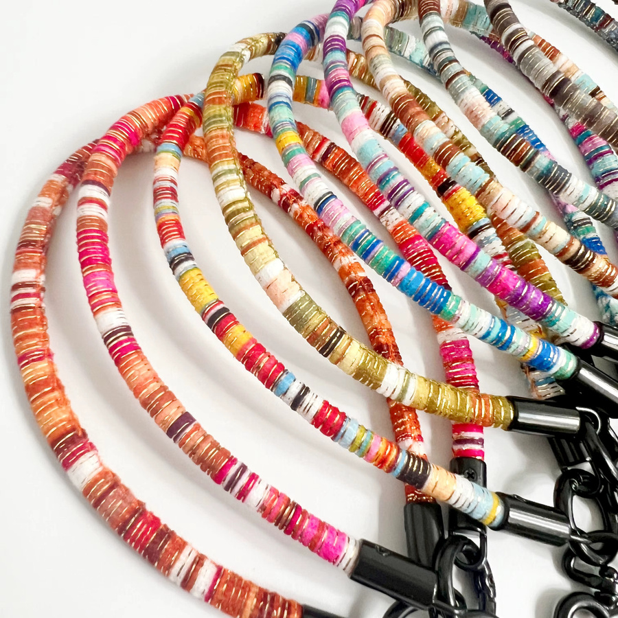 ZHANZHI DIY Stoff-Handyband in Bunt und Kariert als universelles Handgelenkband für dein Smartphone - Bild 3