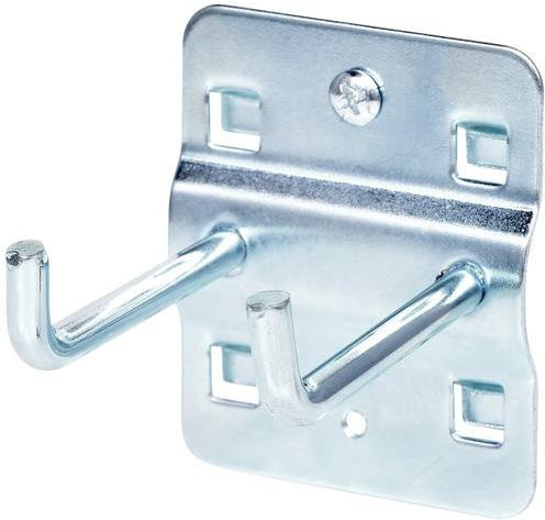 KS Tools Doppelter Werkzeughalter mit senkrechtem Hakenende aus Stahl in Silber, Durchmesser: 6 mm, Länge: 50 mm - Bild 1
