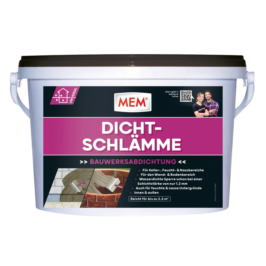 MEM Dichtschlämme auf Zementbasis, lösungsmittelfrei, 5 kg - Bild 2