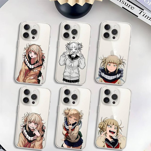 Anime Himiko Toga Handyhülle für iPhone 11 bis 17 Pro Max, transparente und stoßfeste Schutzhülle - Bild 1