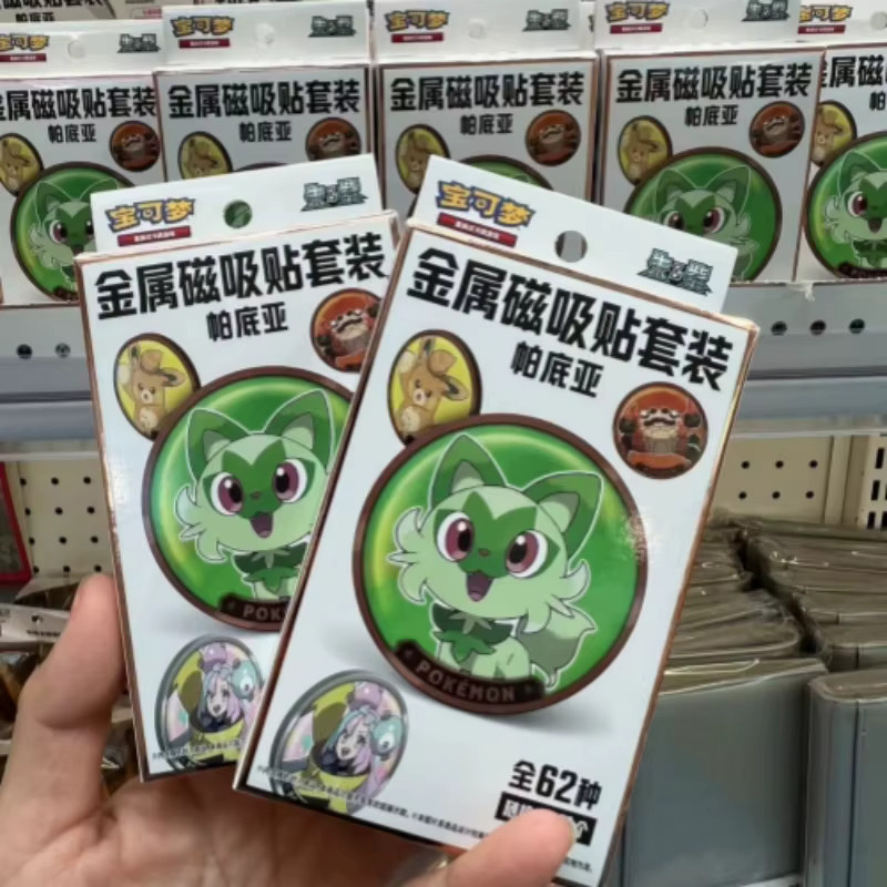 Bandai Pokémon Paldea-Form Kühlschrankmagnet-Abzeichen, Metall, Bunt / Mehrfarbig - Bild 2