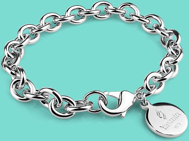 Gliederketten-Armband 925 Silber, Damen, 19cm - Bild 1