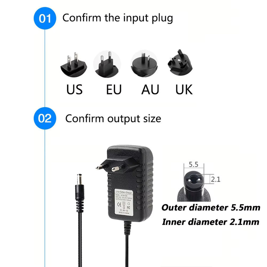 Lamakoki Netzteil 22V 2A Ladekabel für Kehrmaschinen und Staubsauger in Schwarz - Bild 3