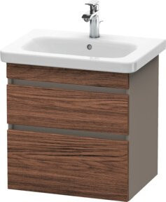 Duravit Waschtischunterschrank DuraStyle in Dunkelblau, wandhängend, 2 Schubladen, B: 58 cm, T: 44,8 cm, H: 61 cm - Bild 1