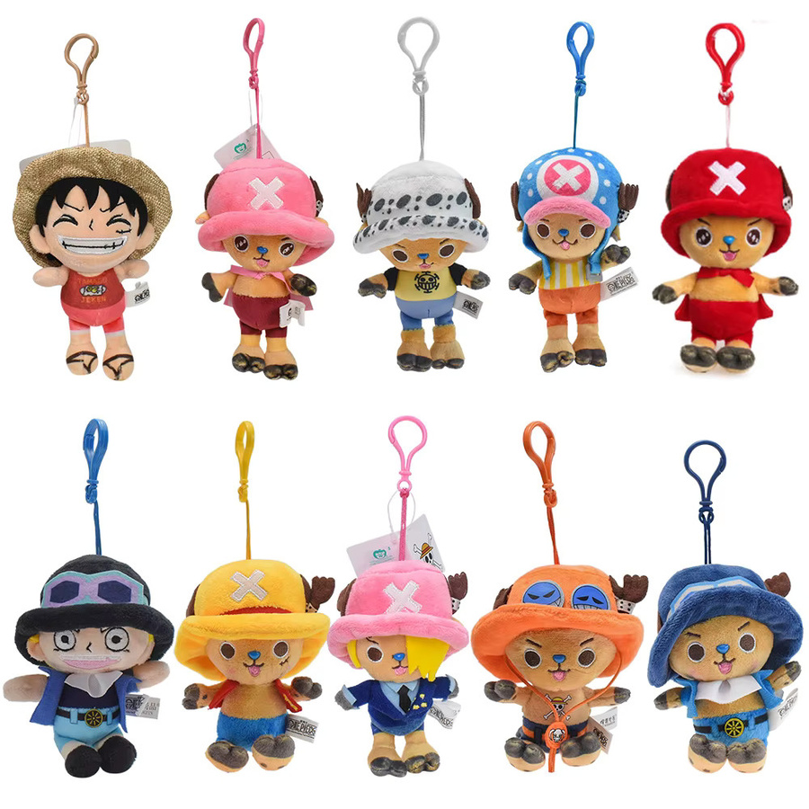 One Piece Plüsch-Schlüsselanhänger Puppe, 12cm, Weiches Stofftier - Bild 3