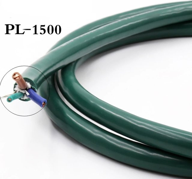Hifi XLO PL1500 Audio Netzkabel aus versilbertem Kupfer für Verstärker in Grün - Bild 1